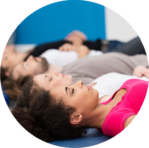 Group relaxation or meditation session